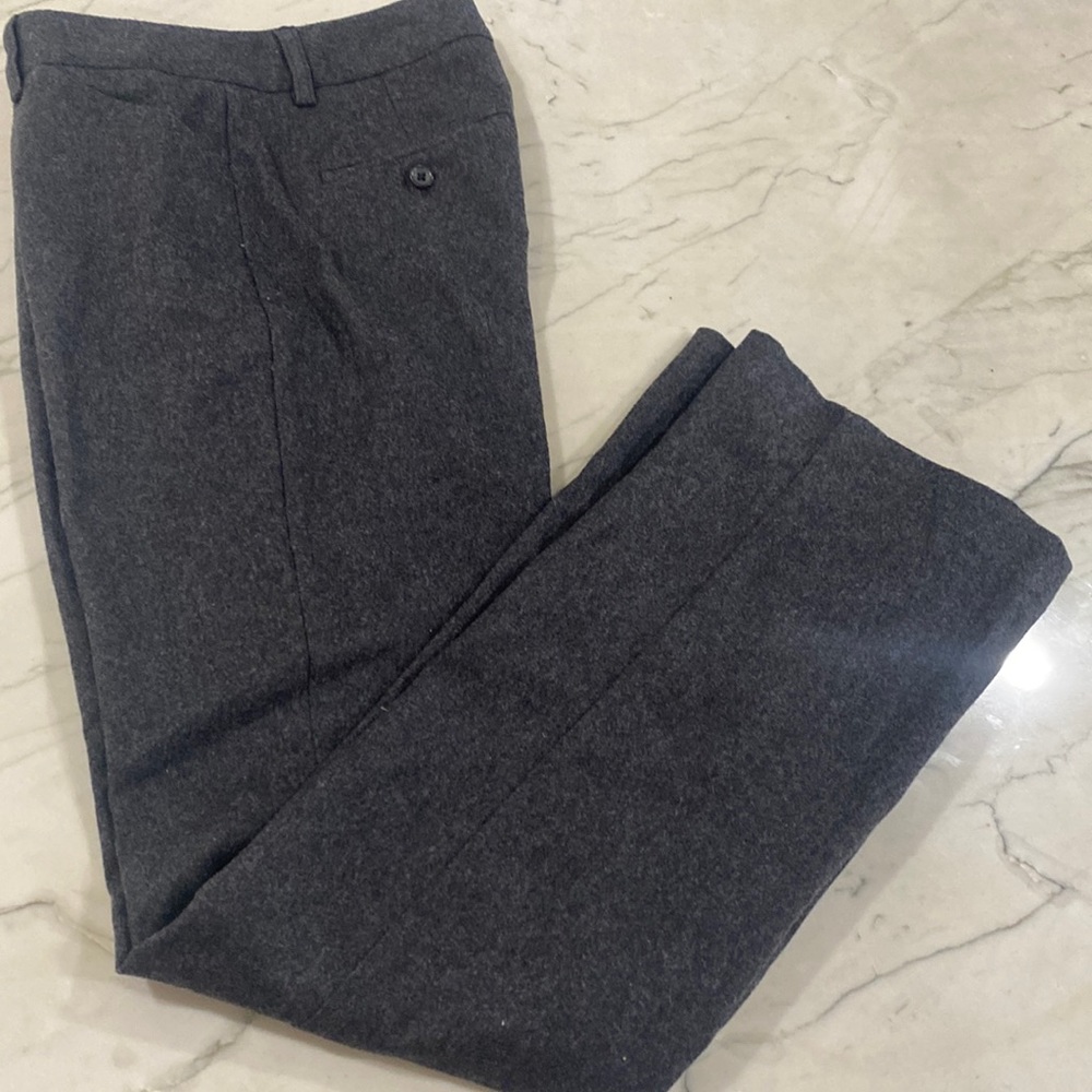 Express charcoal gray flannel Editor pants size 2R